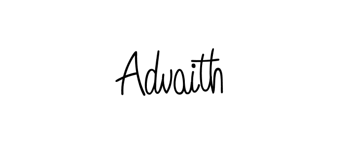 Design your own signature with our free online signature maker. With this signature software, you can create a handwritten (Angelique-Rose-font-FFP) signature for name Advaith. Advaith signature style 5 images and pictures png