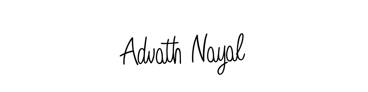 Design your own signature with our free online signature maker. With this signature software, you can create a handwritten (Angelique-Rose-font-FFP) signature for name Advath Nayal. Advath Nayal signature style 5 images and pictures png