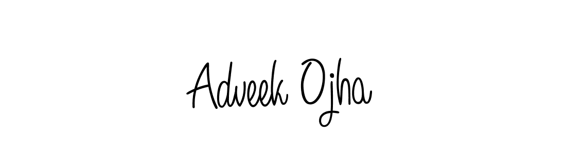 How to Draw Adveek Ojha signature style? Angelique-Rose-font-FFP is a latest design signature styles for name Adveek Ojha. Adveek Ojha signature style 5 images and pictures png