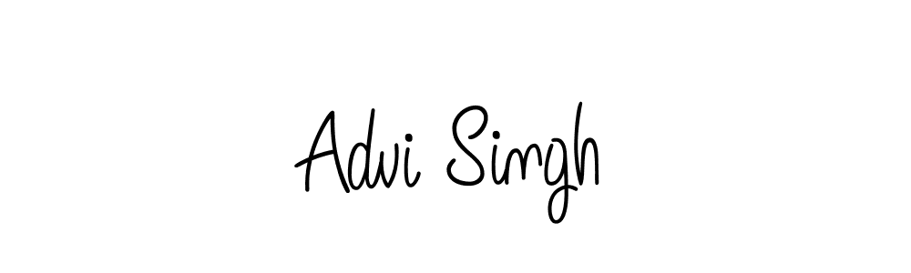 Design your own signature with our free online signature maker. With this signature software, you can create a handwritten (Angelique-Rose-font-FFP) signature for name Advi Singh. Advi Singh signature style 5 images and pictures png
