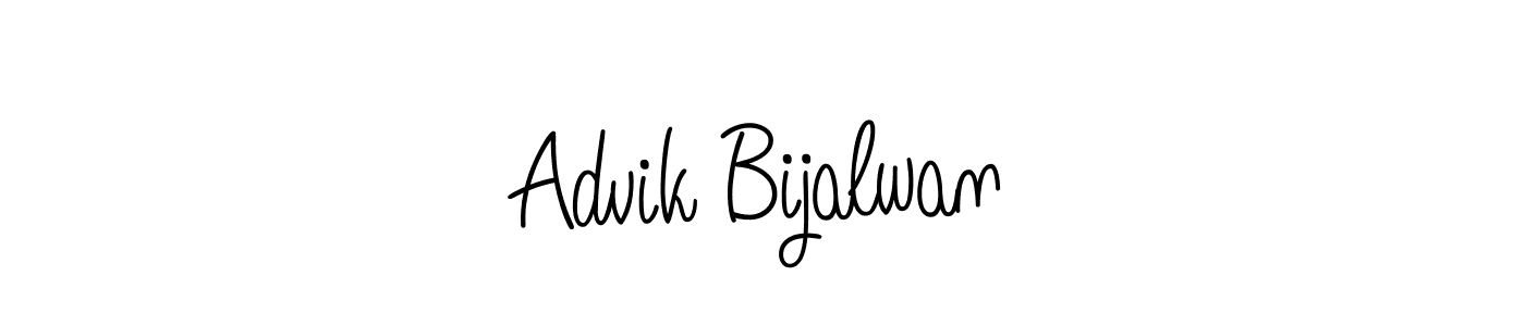 How to Draw Advik Bijalwan signature style? Angelique-Rose-font-FFP is a latest design signature styles for name Advik Bijalwan. Advik Bijalwan signature style 5 images and pictures png