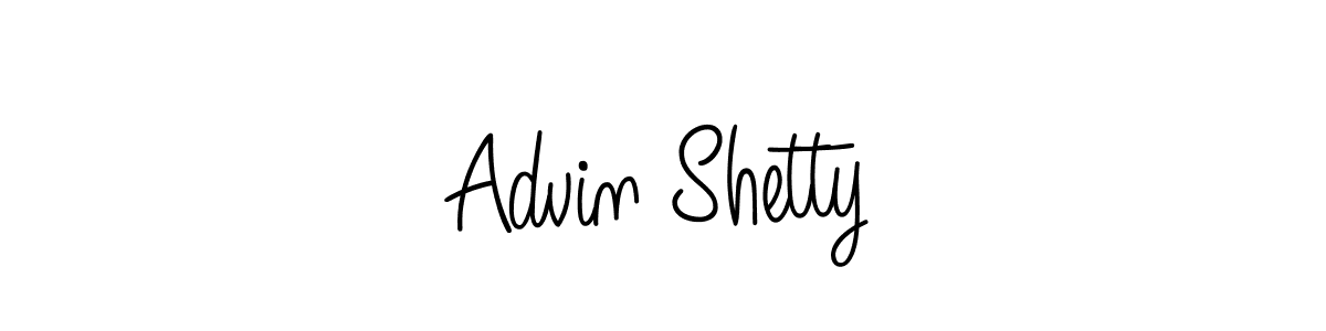 How to make Advin Shetty signature? Angelique-Rose-font-FFP is a professional autograph style. Create handwritten signature for Advin Shetty name. Advin Shetty signature style 5 images and pictures png