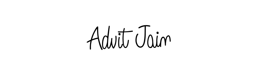 Advit Jain stylish signature style. Best Handwritten Sign (Angelique-Rose-font-FFP) for my name. Handwritten Signature Collection Ideas for my name Advit Jain. Advit Jain signature style 5 images and pictures png