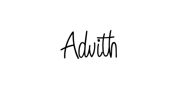 Design your own signature with our free online signature maker. With this signature software, you can create a handwritten (Angelique-Rose-font-FFP) signature for name Advith. Advith signature style 5 images and pictures png