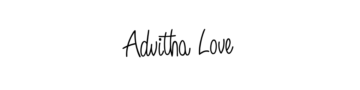 How to make Advitha Love signature? Angelique-Rose-font-FFP is a professional autograph style. Create handwritten signature for Advitha Love name. Advitha Love signature style 5 images and pictures png