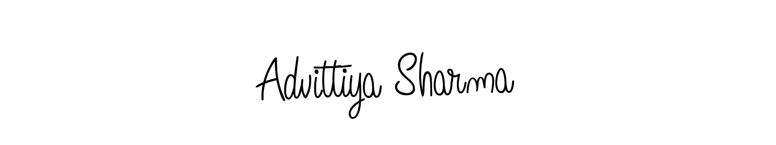 Make a beautiful signature design for name Advittiya Sharma. With this signature (Angelique-Rose-font-FFP) style, you can create a handwritten signature for free. Advittiya Sharma signature style 5 images and pictures png