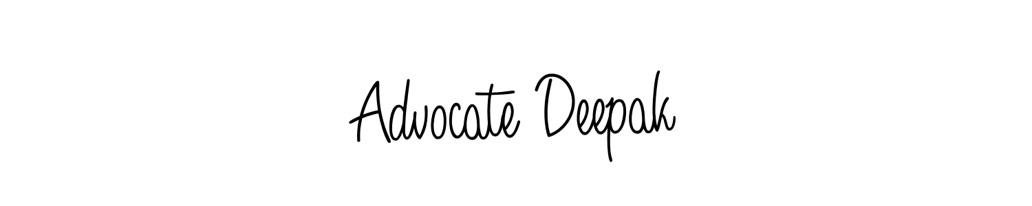 Make a short Advocate Deepak signature style. Manage your documents anywhere anytime using Angelique-Rose-font-FFP. Create and add eSignatures, submit forms, share and send files easily. Advocate Deepak signature style 5 images and pictures png