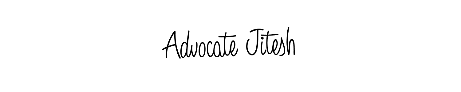 Make a beautiful signature design for name Advocate Jitesh. With this signature (Angelique-Rose-font-FFP) style, you can create a handwritten signature for free. Advocate Jitesh signature style 5 images and pictures png
