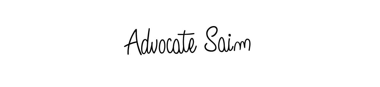 Also we have Advocate Saim name is the best signature style. Create professional handwritten signature collection using Angelique-Rose-font-FFP autograph style. Advocate Saim signature style 5 images and pictures png