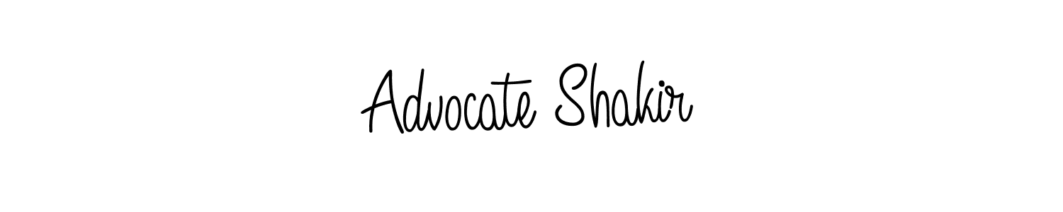 Create a beautiful signature design for name Advocate Shakir. With this signature (Angelique-Rose-font-FFP) fonts, you can make a handwritten signature for free. Advocate Shakir signature style 5 images and pictures png