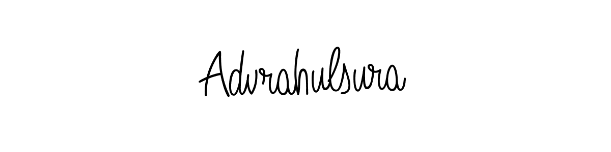 Advrahulsura stylish signature style. Best Handwritten Sign (Angelique-Rose-font-FFP) for my name. Handwritten Signature Collection Ideas for my name Advrahulsura. Advrahulsura signature style 5 images and pictures png