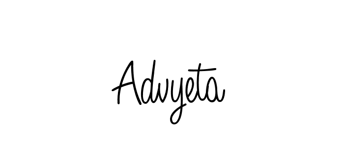 Best and Professional Signature Style for Advyeta. Angelique-Rose-font-FFP Best Signature Style Collection. Advyeta signature style 5 images and pictures png