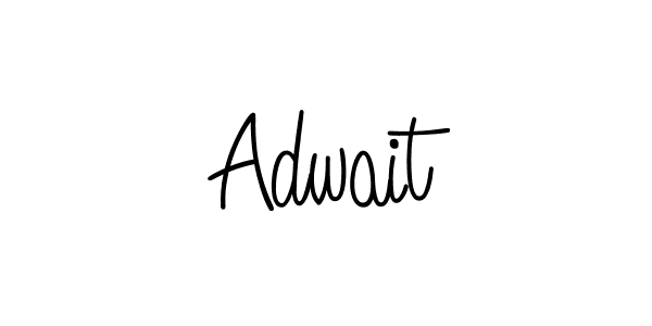 Also we have Adwait name is the best signature style. Create professional handwritten signature collection using Angelique-Rose-font-FFP autograph style. Adwait signature style 5 images and pictures png