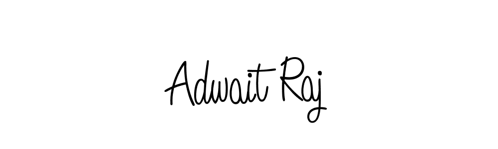 Use a signature maker to create a handwritten signature online. With this signature software, you can design (Angelique-Rose-font-FFP) your own signature for name Adwait Raj. Adwait Raj signature style 5 images and pictures png