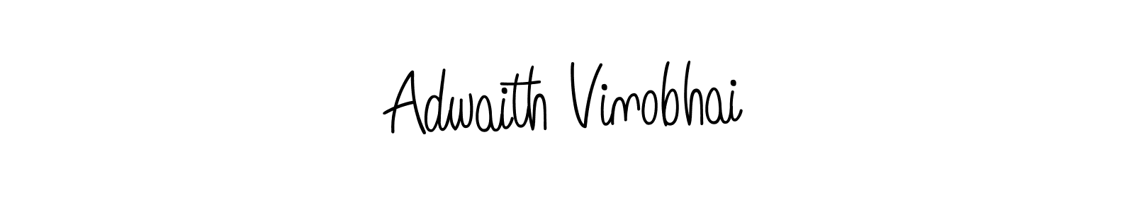 Use a signature maker to create a handwritten signature online. With this signature software, you can design (Angelique-Rose-font-FFP) your own signature for name Adwaith Vinobhai. Adwaith Vinobhai signature style 5 images and pictures png