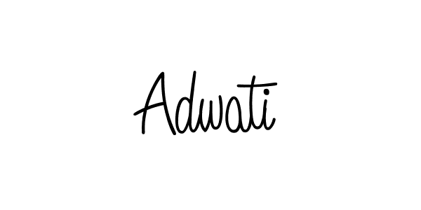 Make a beautiful signature design for name Adwati. With this signature (Angelique-Rose-font-FFP) style, you can create a handwritten signature for free. Adwati signature style 5 images and pictures png