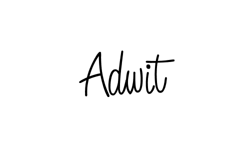 Use a signature maker to create a handwritten signature online. With this signature software, you can design (Angelique-Rose-font-FFP) your own signature for name Adwit. Adwit signature style 5 images and pictures png