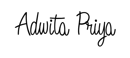 You should practise on your own different ways (Angelique-Rose-font-FFP) to write your name (Adwita Priya) in signature. Don't let someone else do it for you. Adwita Priya signature style 5 images and pictures png