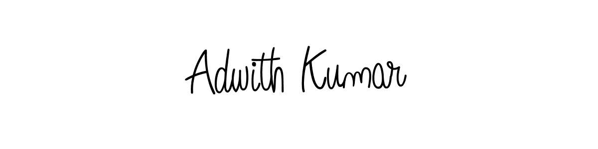 How to make Adwith Kumar name signature. Use Angelique-Rose-font-FFP style for creating short signs online. This is the latest handwritten sign. Adwith Kumar signature style 5 images and pictures png