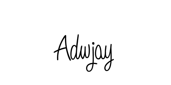 Adwjay stylish signature style. Best Handwritten Sign (Angelique-Rose-font-FFP) for my name. Handwritten Signature Collection Ideas for my name Adwjay. Adwjay signature style 5 images and pictures png