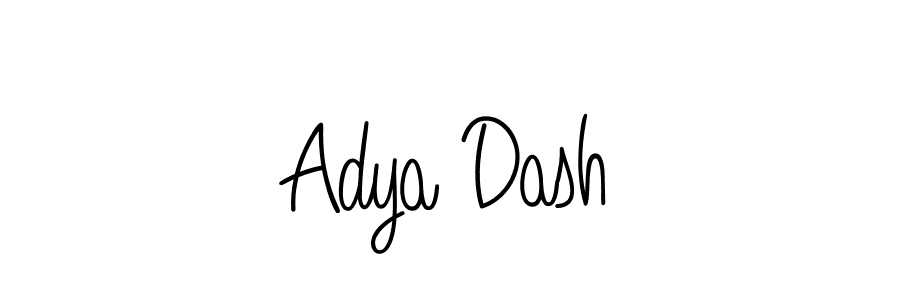 Make a beautiful signature design for name Adya Dash. With this signature (Angelique-Rose-font-FFP) style, you can create a handwritten signature for free. Adya Dash signature style 5 images and pictures png