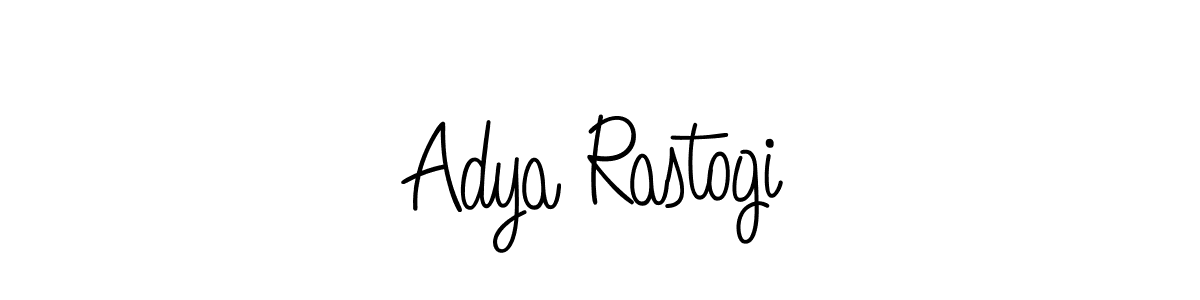 You should practise on your own different ways (Angelique-Rose-font-FFP) to write your name (Adya Rastogi) in signature. don't let someone else do it for you. Adya Rastogi signature style 5 images and pictures png