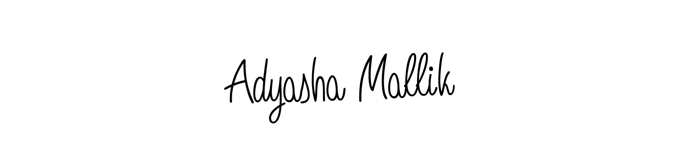 Make a beautiful signature design for name Adyasha Mallik. With this signature (Angelique-Rose-font-FFP) style, you can create a handwritten signature for free. Adyasha Mallik signature style 5 images and pictures png