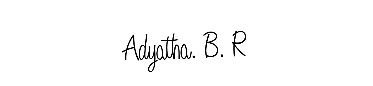 Also we have Adyatha. B. R name is the best signature style. Create professional handwritten signature collection using Angelique-Rose-font-FFP autograph style. Adyatha. B. R signature style 5 images and pictures png