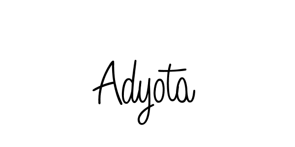 Create a beautiful signature design for name Adyota. With this signature (Angelique-Rose-font-FFP) fonts, you can make a handwritten signature for free. Adyota signature style 5 images and pictures png