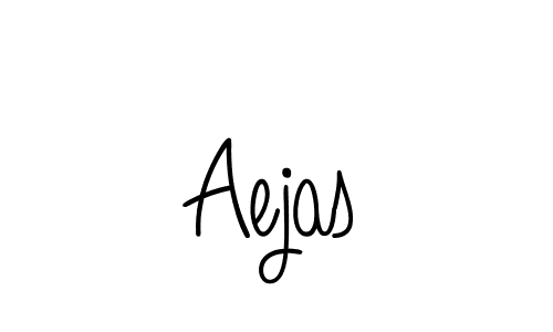 You should practise on your own different ways (Angelique-Rose-font-FFP) to write your name (Aejas) in signature. don't let someone else do it for you. Aejas signature style 5 images and pictures png