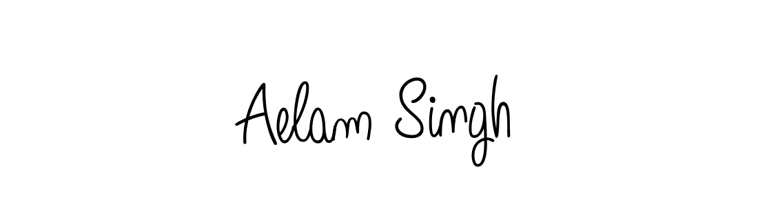 The best way (Angelique-Rose-font-FFP) to make a short signature is to pick only two or three words in your name. The name Aelam Singh include a total of six letters. For converting this name. Aelam Singh signature style 5 images and pictures png