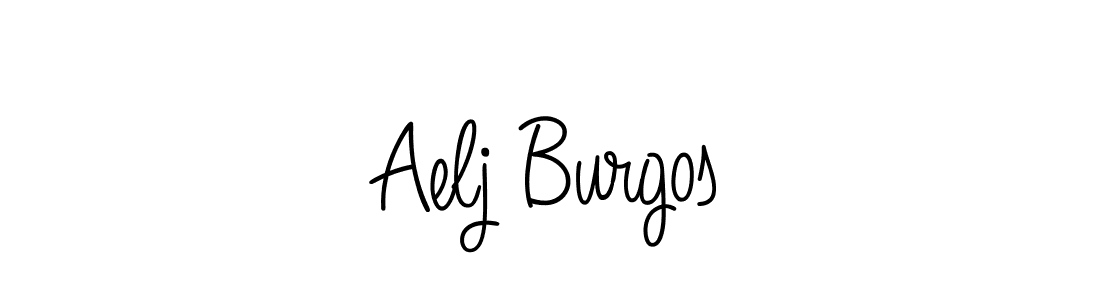 How to make Aelj Burgos signature? Angelique-Rose-font-FFP is a professional autograph style. Create handwritten signature for Aelj Burgos name. Aelj Burgos signature style 5 images and pictures png