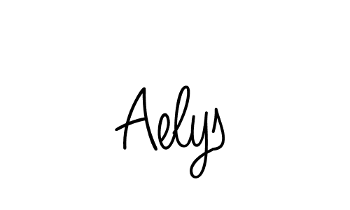 How to make Aelys signature? Angelique-Rose-font-FFP is a professional autograph style. Create handwritten signature for Aelys name. Aelys signature style 5 images and pictures png