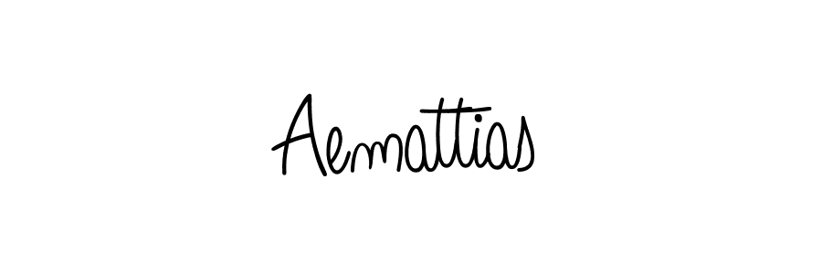 Design your own signature with our free online signature maker. With this signature software, you can create a handwritten (Angelique-Rose-font-FFP) signature for name Aemattias. Aemattias signature style 5 images and pictures png