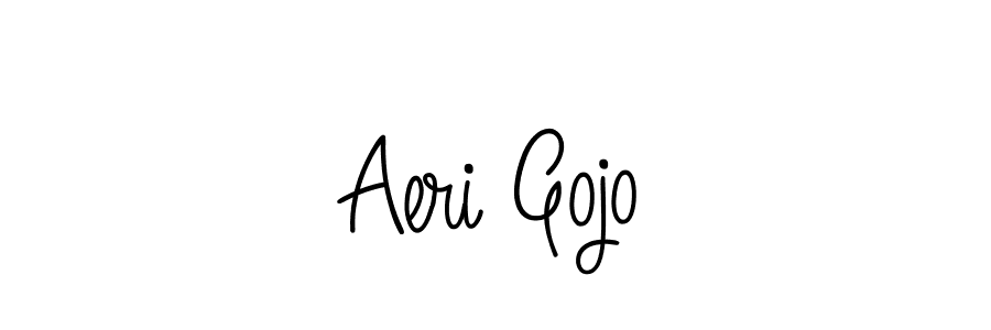 Design your own signature with our free online signature maker. With this signature software, you can create a handwritten (Angelique-Rose-font-FFP) signature for name Aeri Gojo. Aeri Gojo signature style 5 images and pictures png