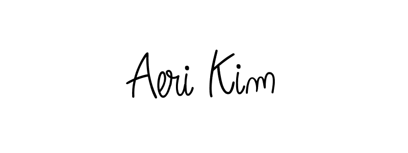 The best way (Angelique-Rose-font-FFP) to make a short signature is to pick only two or three words in your name. The name Aeri Kim include a total of six letters. For converting this name. Aeri Kim signature style 5 images and pictures png