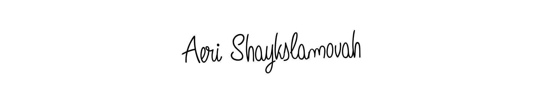 Design your own signature with our free online signature maker. With this signature software, you can create a handwritten (Angelique-Rose-font-FFP) signature for name Aeri Shaykslamovah. Aeri Shaykslamovah signature style 5 images and pictures png