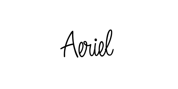 The best way (Angelique-Rose-font-FFP) to make a short signature is to pick only two or three words in your name. The name Aeriel include a total of six letters. For converting this name. Aeriel signature style 5 images and pictures png