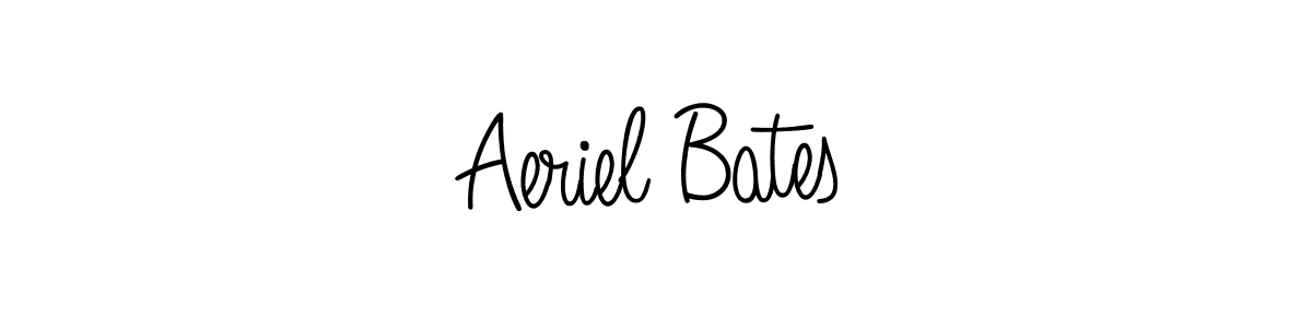 How to make Aeriel Bates name signature. Use Angelique-Rose-font-FFP style for creating short signs online. This is the latest handwritten sign. Aeriel Bates signature style 5 images and pictures png