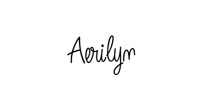 How to Draw Aerilyn signature style? Angelique-Rose-font-FFP is a latest design signature styles for name Aerilyn. Aerilyn signature style 5 images and pictures png