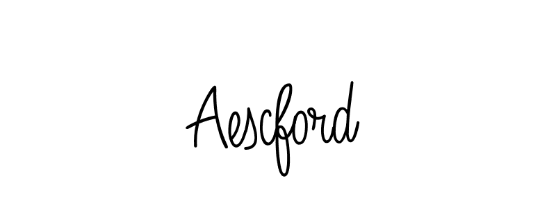 Design your own signature with our free online signature maker. With this signature software, you can create a handwritten (Angelique-Rose-font-FFP) signature for name Aescford. Aescford signature style 5 images and pictures png