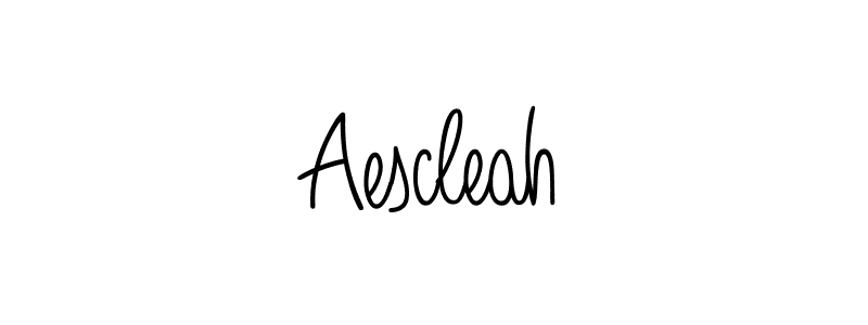 How to Draw Aescleah signature style? Angelique-Rose-font-FFP is a latest design signature styles for name Aescleah. Aescleah signature style 5 images and pictures png