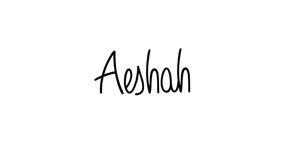 Make a beautiful signature design for name Aeshah. With this signature (Angelique-Rose-font-FFP) style, you can create a handwritten signature for free. Aeshah signature style 5 images and pictures png