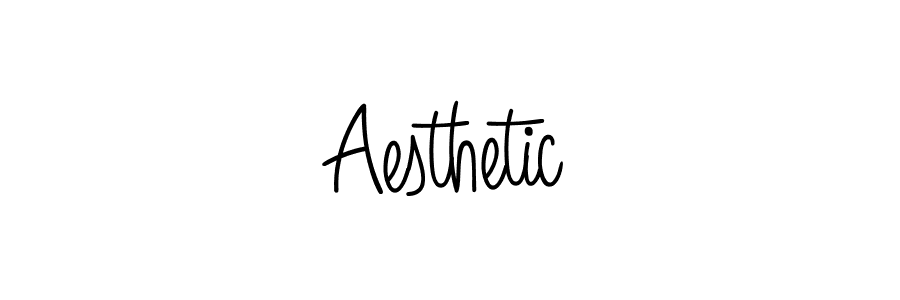 The best way (Angelique-Rose-font-FFP) to make a short signature is to pick only two or three words in your name. The name Aesthetic include a total of six letters. For converting this name. Aesthetic signature style 5 images and pictures png