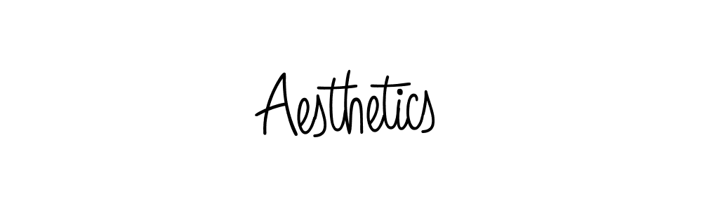 Design your own signature with our free online signature maker. With this signature software, you can create a handwritten (Angelique-Rose-font-FFP) signature for name Aesthetics. Aesthetics signature style 5 images and pictures png