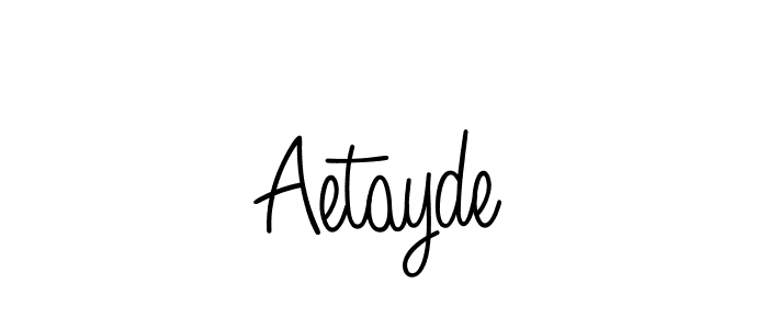Design your own signature with our free online signature maker. With this signature software, you can create a handwritten (Angelique-Rose-font-FFP) signature for name Aetayde. Aetayde signature style 5 images and pictures png