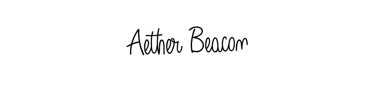 You should practise on your own different ways (Angelique-Rose-font-FFP) to write your name (Aether Beacon) in signature. don't let someone else do it for you. Aether Beacon signature style 5 images and pictures png