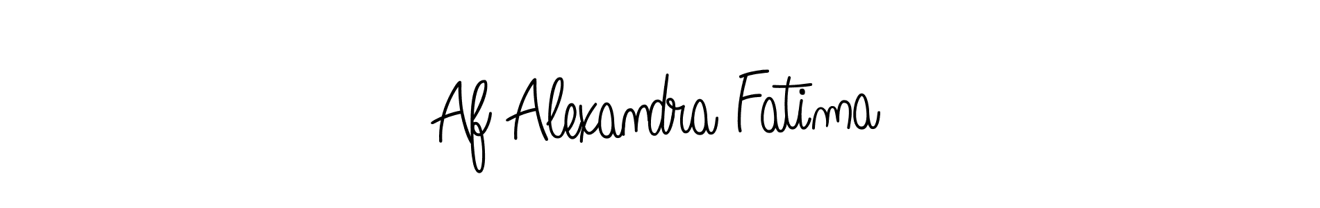 Use a signature maker to create a handwritten signature online. With this signature software, you can design (Angelique-Rose-font-FFP) your own signature for name Af Alexandra Fatima. Af Alexandra Fatima signature style 5 images and pictures png