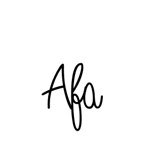 Use a signature maker to create a handwritten signature online. With this signature software, you can design (Angelique-Rose-font-FFP) your own signature for name Afa. Afa signature style 5 images and pictures png
