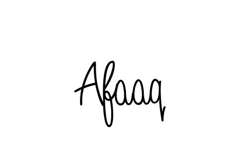 Use a signature maker to create a handwritten signature online. With this signature software, you can design (Angelique-Rose-font-FFP) your own signature for name Afaaq. Afaaq signature style 5 images and pictures png